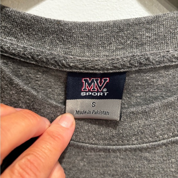 MV Sport Charcoal Gray West Point Sweatshirt collegiate casual crew neck small - Picture 5 of 11
